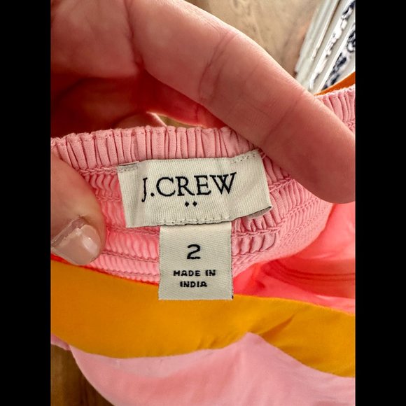 NWOT J. Crew Women's Reimagined Tiered Color Block Maxi Dress 2 - Picture 7 of 10